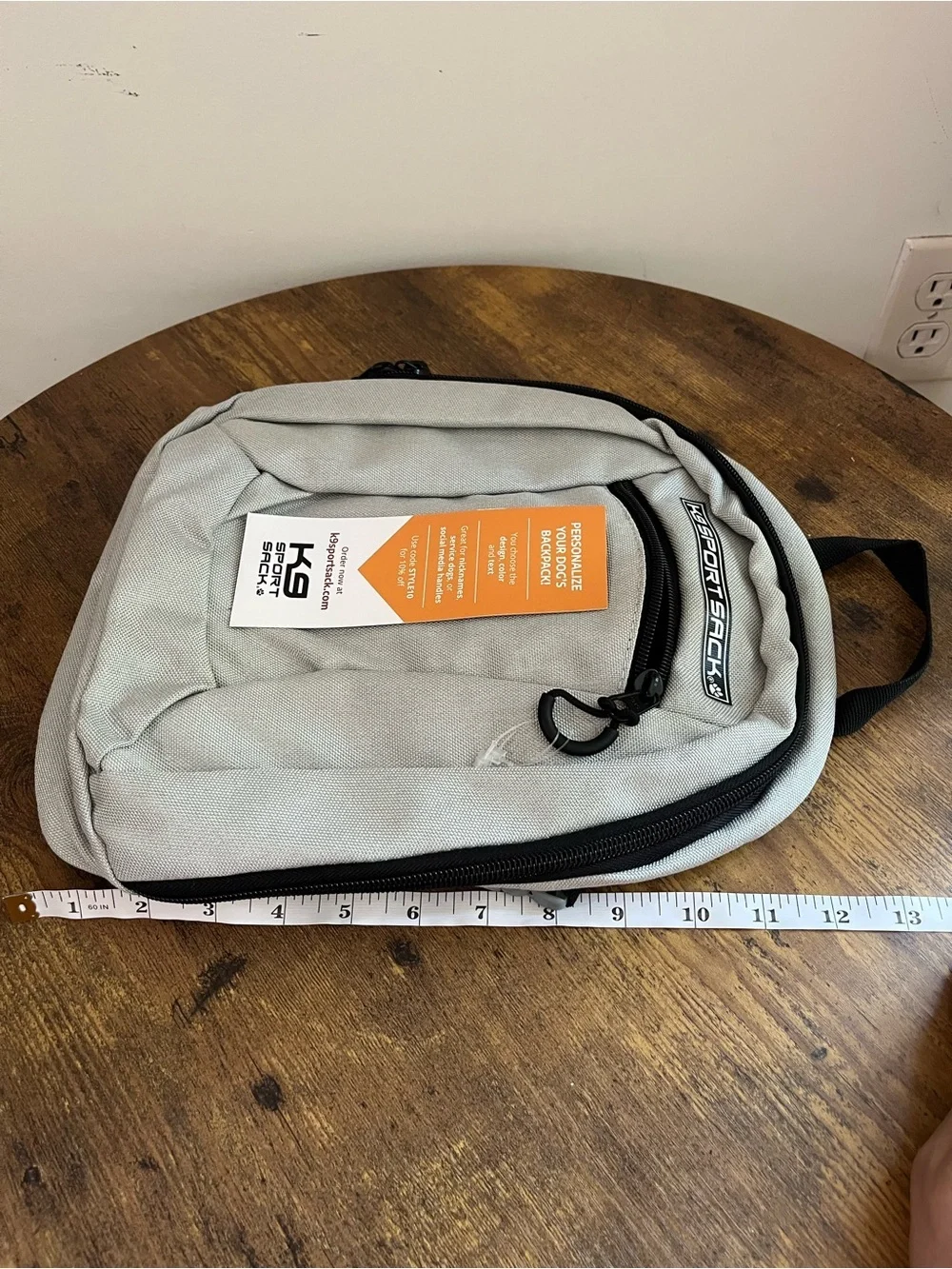 K9 Sport Sack Gray Dog Carrier Backpack Pet Travel Bag NWT Adjustable Straps